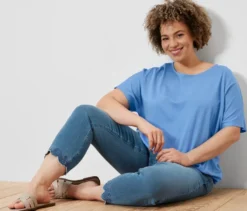 7/8-Treggings mit Lochstickerei
