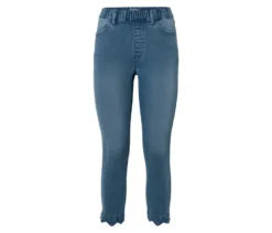 7/8-Treggings mit Lochstickerei