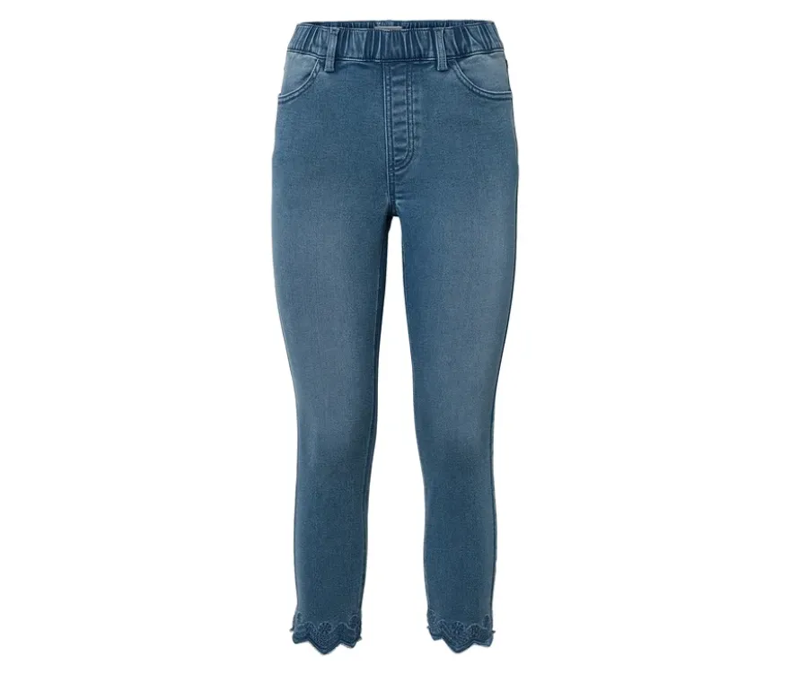 7/8-Treggings mit Lochstickerei