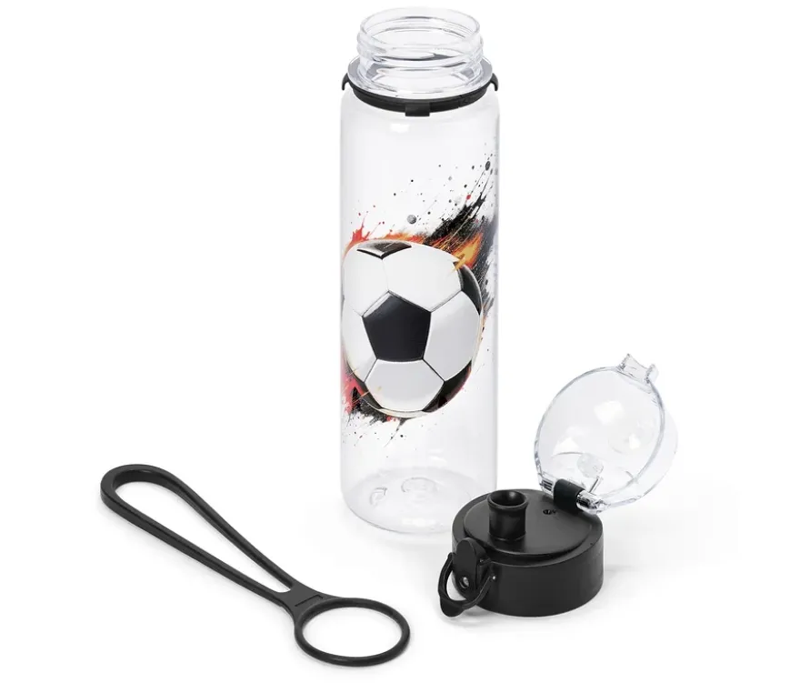 Trinkflasche im Fußballdesign