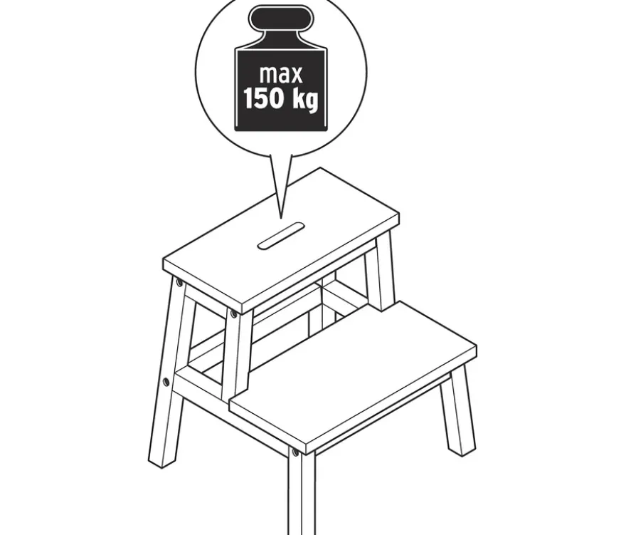 Tritthocker, Rubberwood