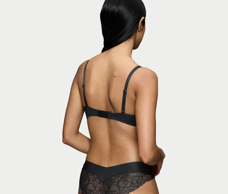 Triumph Body Makeup Illusion Lace Bügel-BH, Black denim