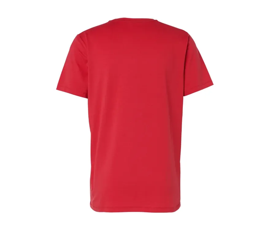 T-Shirt mit Print, rot