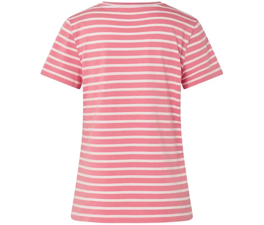 T-Shirt, rosa-weiß gestreift