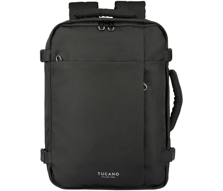 Tucano TUGO Kabinenrucksack mit Laptopfach, schwarz
