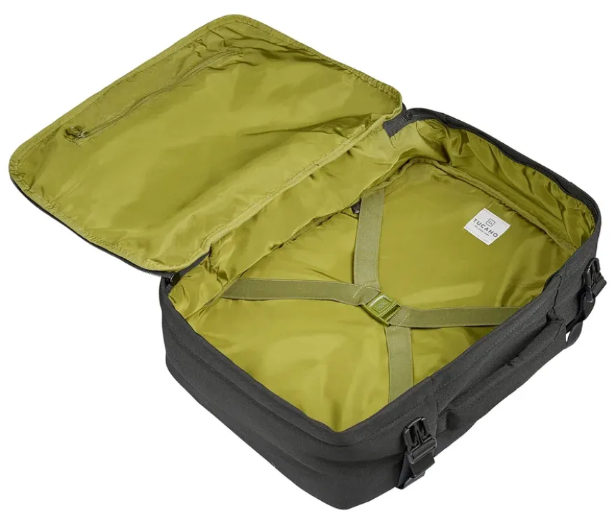 Tucano TUGO Kabinenrucksack mit Laptopfach, schwarz