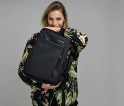 Tucano TUGO Kabinenrucksack mit Laptopfach, schwarz