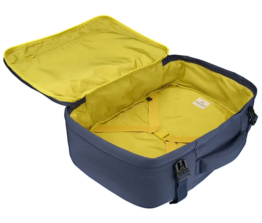 Tucano TUGO Kabinenrucksack mit Laptopfach, blau
