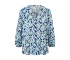 Tunika-Bluse mit Alloverprint
