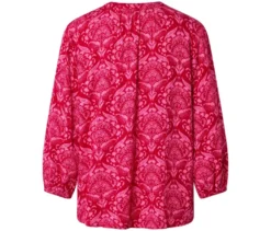 Tunika-Bluse, pinkfarbener Alloverprint