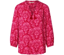 Tunika-Bluse, pinkfarbener Alloverprint