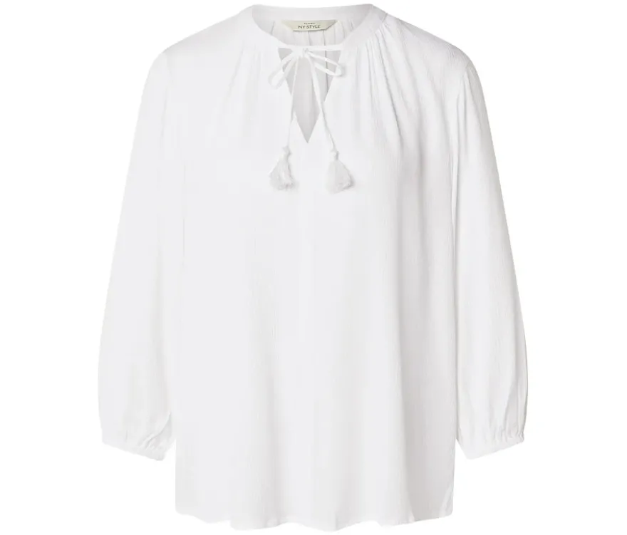 Tunika-Bluse, weiß
