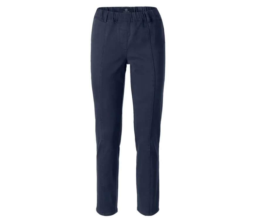 Twillhose mit Komfortbund, dunkelblau