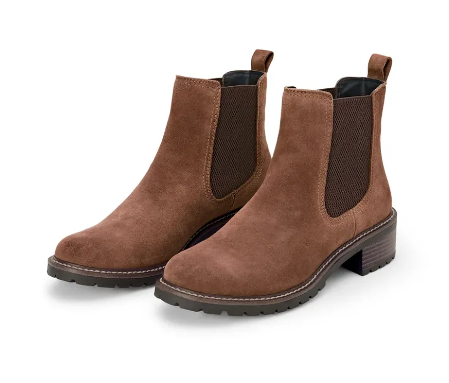 Veloursleder-Boots