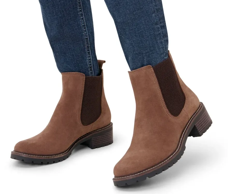 Veloursleder-Boots