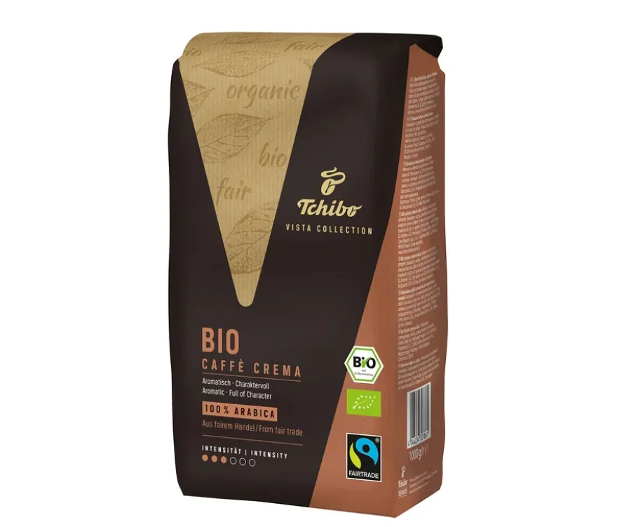 Vista Collection Bio Caffé Crema - 6x 1 kg Ganze Bohne