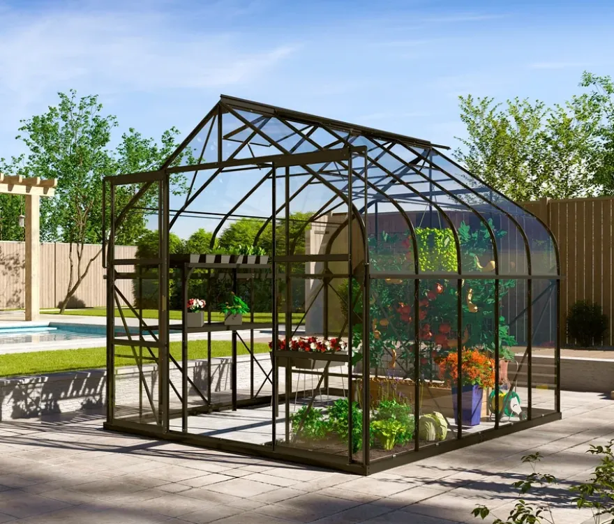 Vitavia Gewächshaus, ESG 8,3 m² inkl. Rahmenfundament