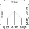 Vitavia Gewächshaus, 13 m², inkl. Fundamentrahmen