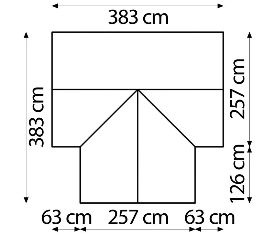 Vitavia Gewächshaus, 13 m², inkl. Fundamentrahmen