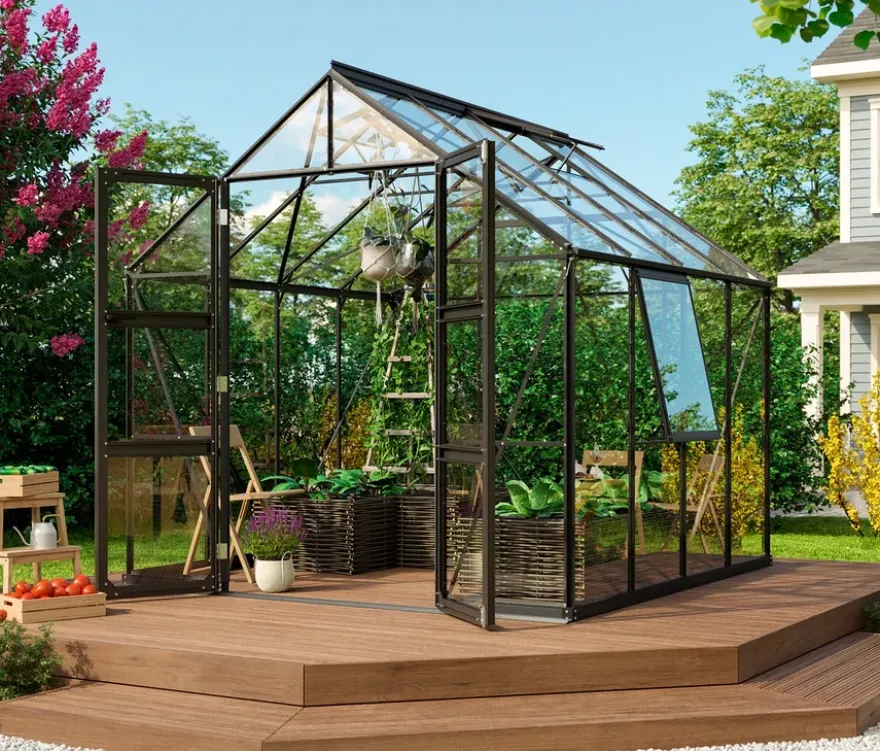 Vitavia Gewächshaus Olymp 6,7m² inkl. Fundamentrahmen