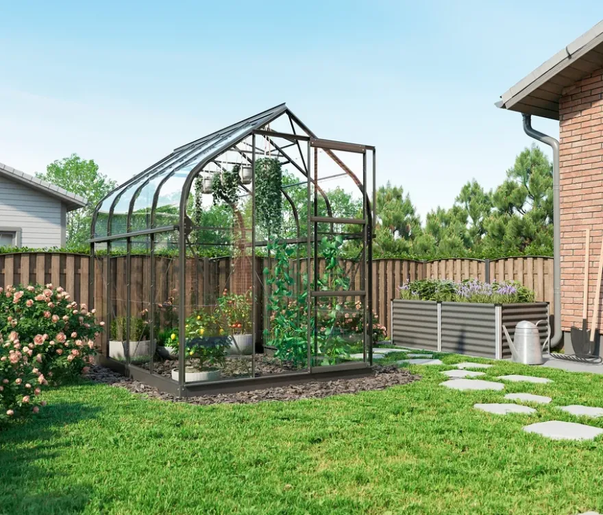 Vitavia Gewächshaus Orion ESG 5 m² inkl. Rahmenfundament