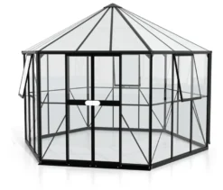 Vitavia Gewächshaus Pavillion 9 m² inkl. Fundamentrahmen, schwarz