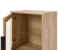 Vitrine »BAAKEN« mit Glastür und 2 Schubladen