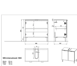 Waschbecken-Unterschrank »Arcena«, kaschmir
