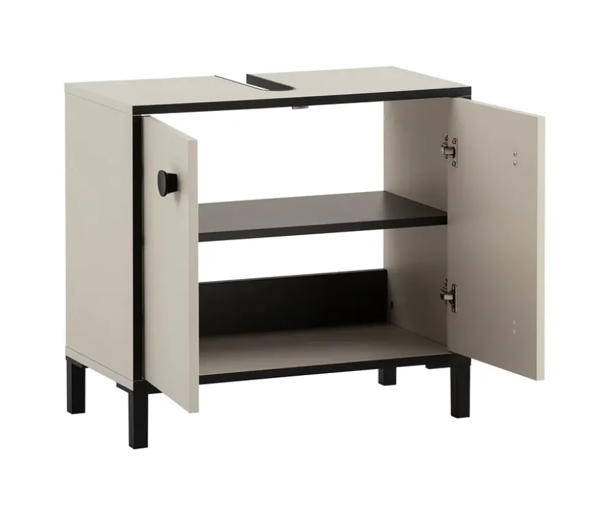 Waschbeckenunterschrank »Edda« mit 2 Türen, cremebeige