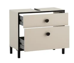 Waschbeckenunterschrank »Edda« mit 2 Schubladen, cremebeige
