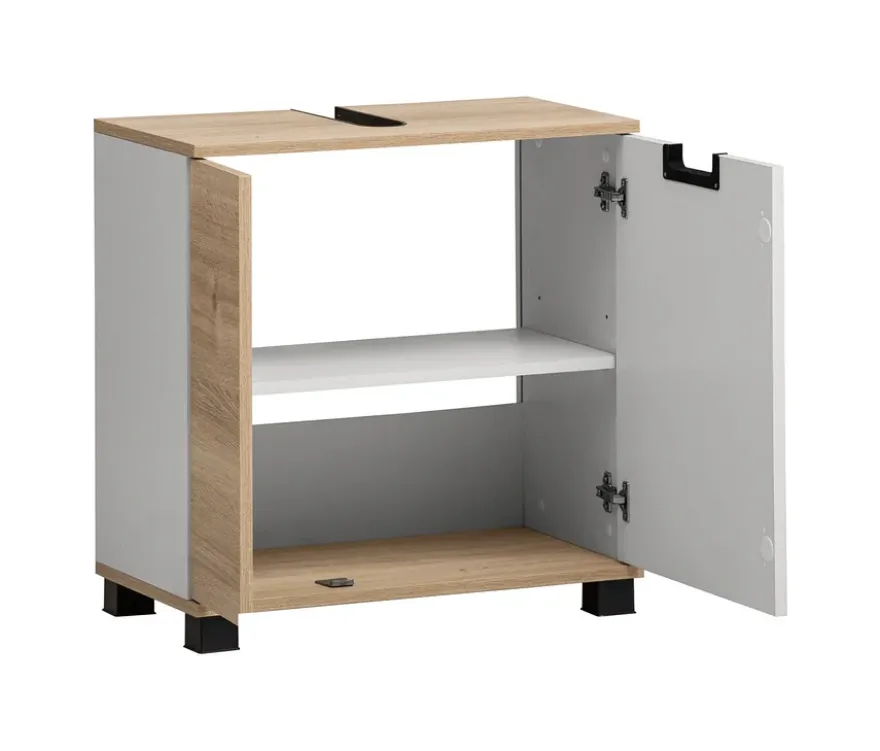 Waschbeckenunterschrank »Emmik«, weiß/weißeiche
