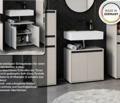 Waschbeckenunterschrank »Lemont«, steingrau
