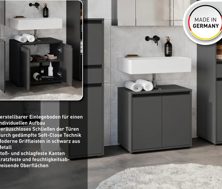 Waschbeckenunterschrank »Lemont«, graphit