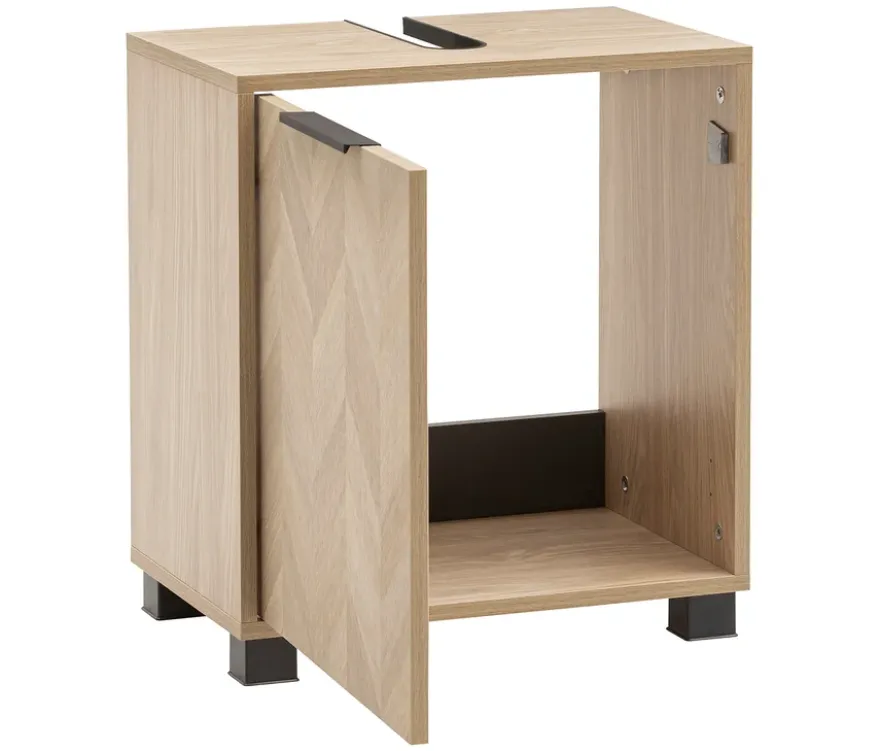 Waschbeckenunterschrank »Piazza«, Eichen-Dekor/Fischgräten-Dekor