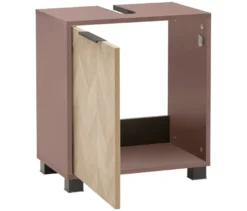 Waschbeckenunterschrank »Piazza«, mauve/Fischgräten-Dekor