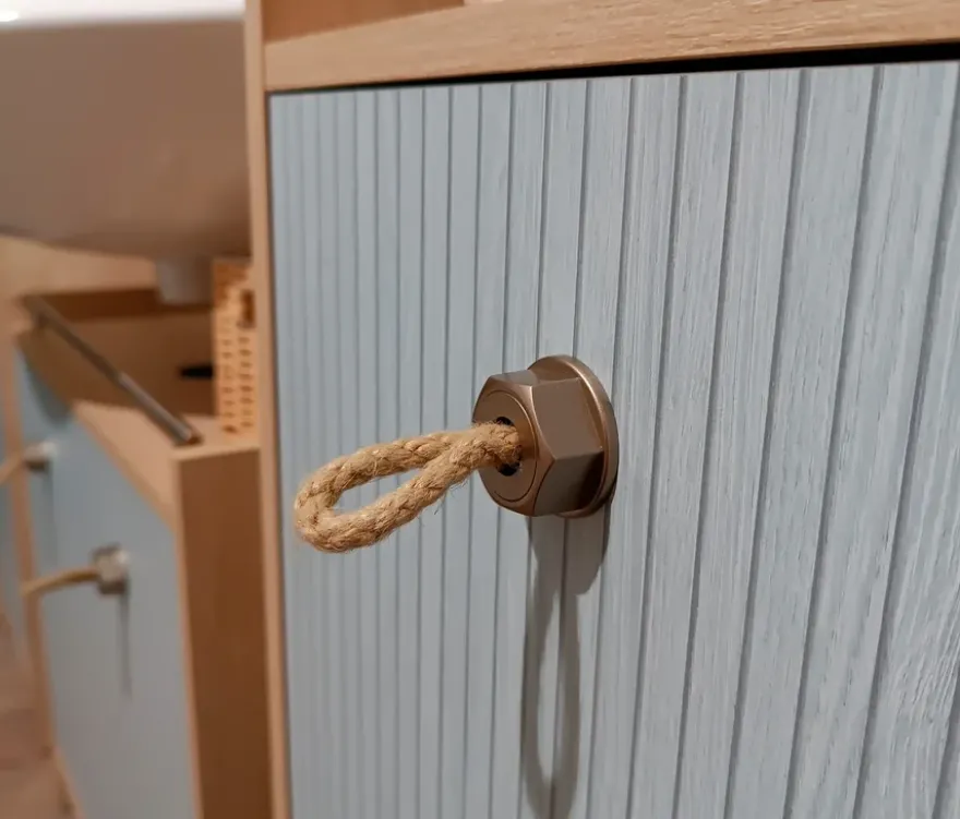 Waschbeckenunterschrank »Sonderby«, Nordic Blue Oak