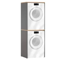 Waschmaschinenumbau »Solea U670«, anthrazit, 2er-Set