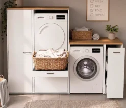 Waschmaschinenumbau »Solea U670«, matt weiß
