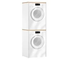 Waschmaschinenumbau »Solea U670«, matt weiß, 2er-Set