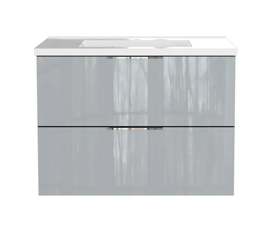 Waschtisch »Celano« inkl. Becken, graphit-silbergrau, 81 cm