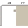 Weka Designhaus mit Schlafboden »M445A«, 44 cm Wandstärke