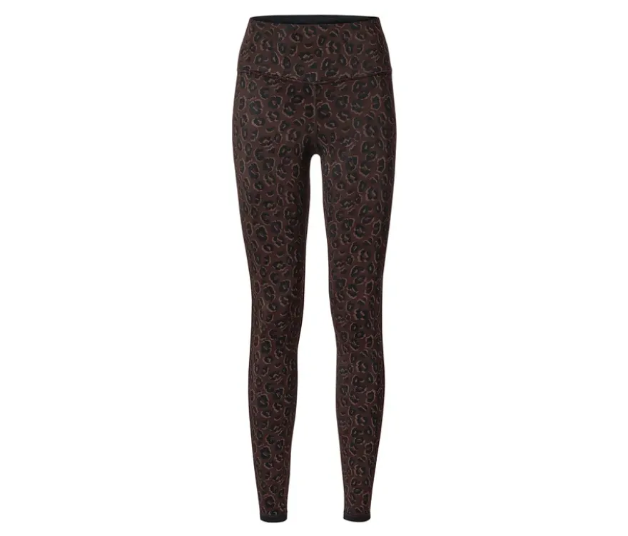Wende-Sporttight, schwarz und braun
