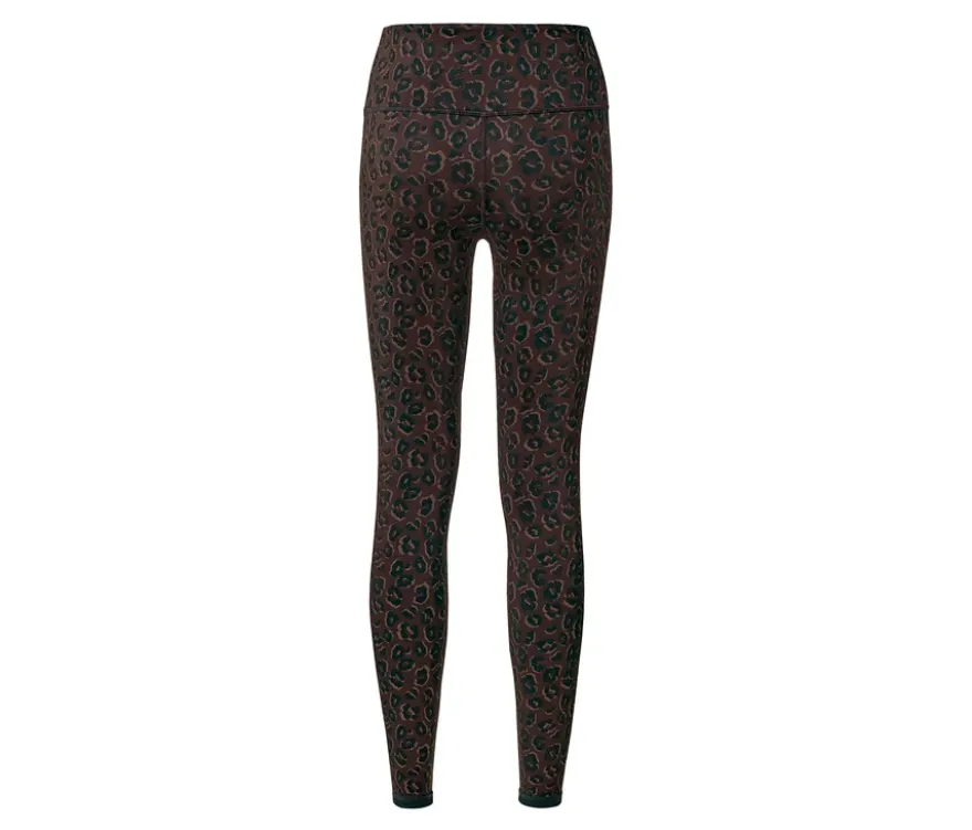 Wende-Sporttight, schwarz und braun