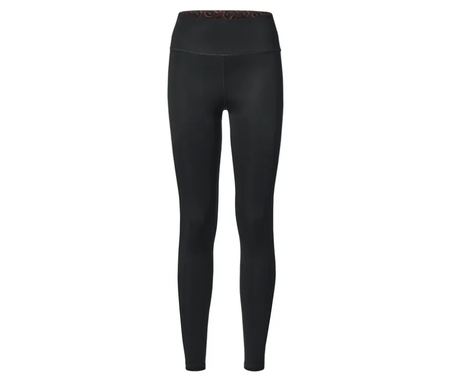 Wende-Sporttight, schwarz und braun
