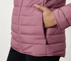 Wende-Steppjacke, grau/rosé