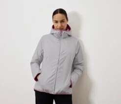 Wende-Steppjacke, grau/rosé
