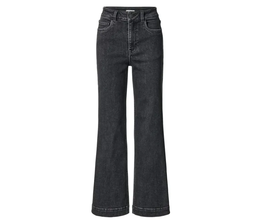 Wide Leg Jeans – Fit »Viki«, black washed