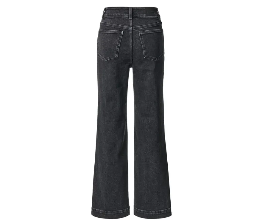 Wide Leg Jeans – Fit »Viki«, black washed