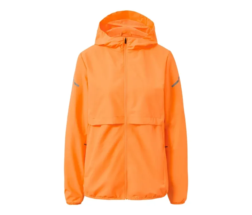 Windprotection-Laufjacke, neonorange