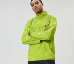 Windprotection-Laufjacke, neonlime